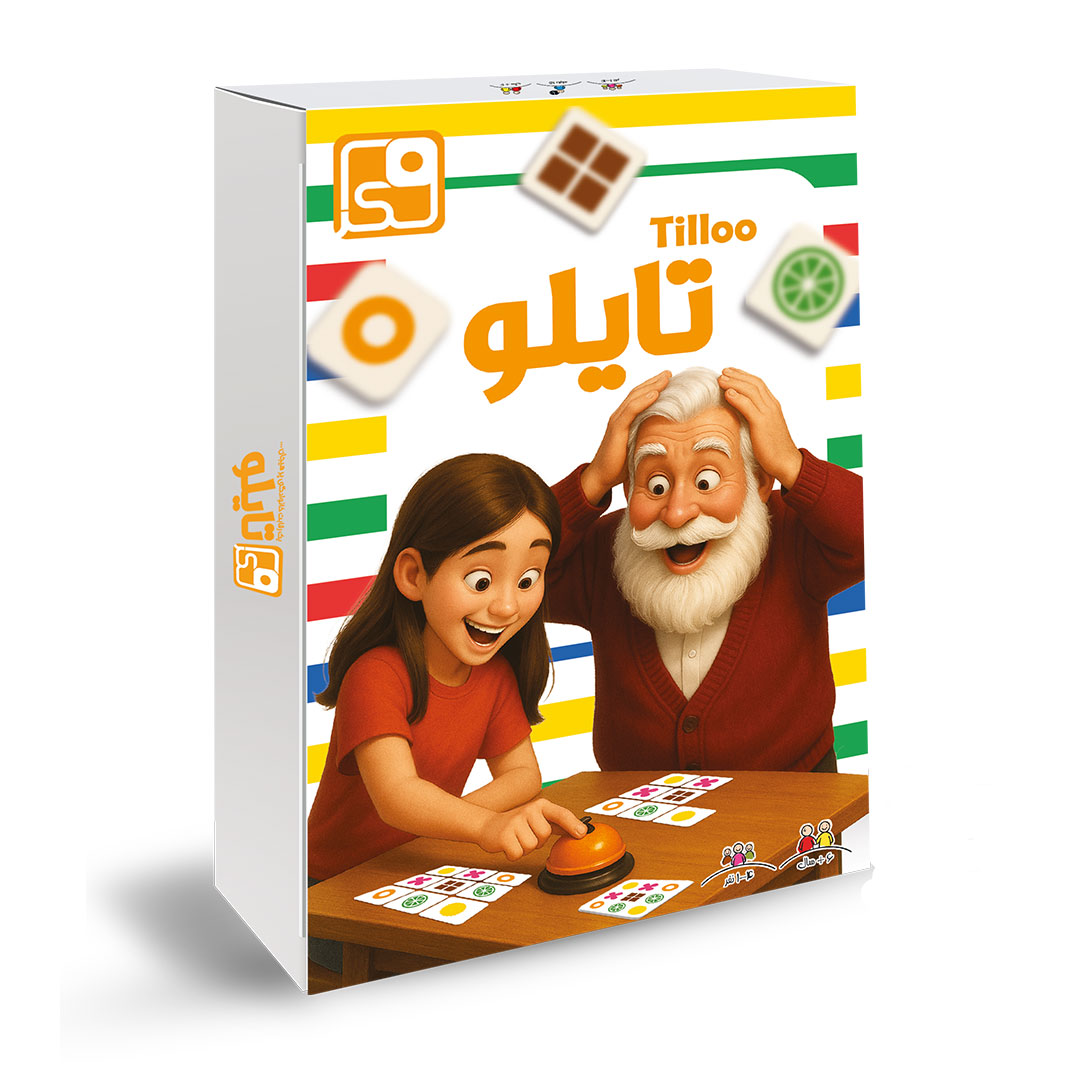نمونه طراحی جعبه حرفه‌ای بازی فکری تایلو